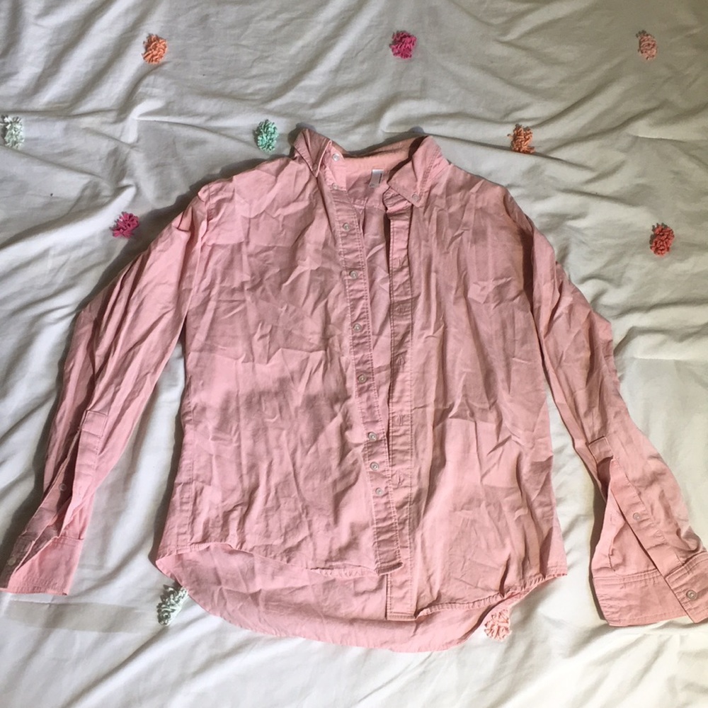 American Apparel Pink Button Down